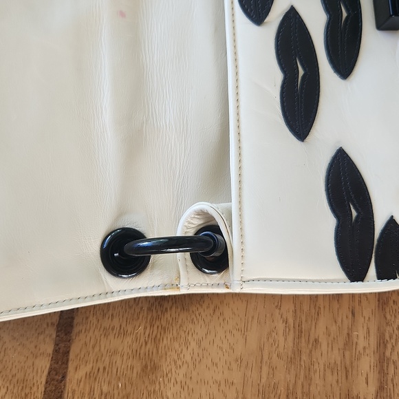 PRADA leather shoulder bag RARE black lips - Picture 12 of 12